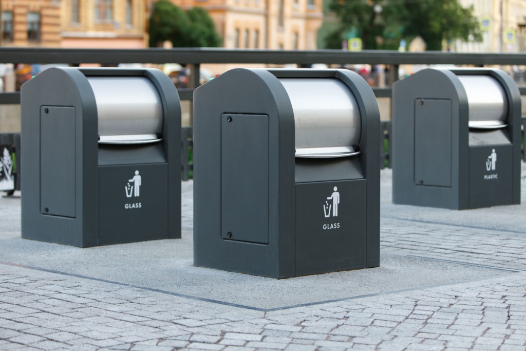 Placing Recycle Bins in Public Places to be Noticed